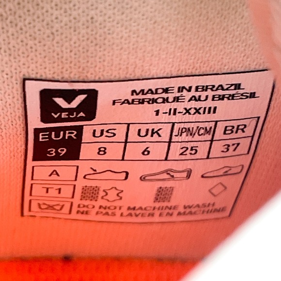 Veja Womens 8 Venturi Alveomesh Sneakers White Black Shoes Chunky Platform - Picture 12 of 12